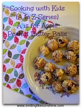 Cooking with Kids: A is for Apple Peanut Butter Balls