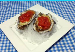 Recipe:  Bloody Mary Granita Oysters