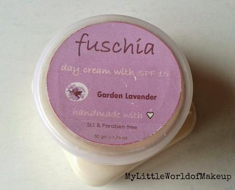 Fuschia Handmade Day Cream in Garden Lavender Review