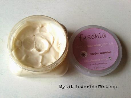 Fuschia Handmade Day Cream in Garden Lavender Review