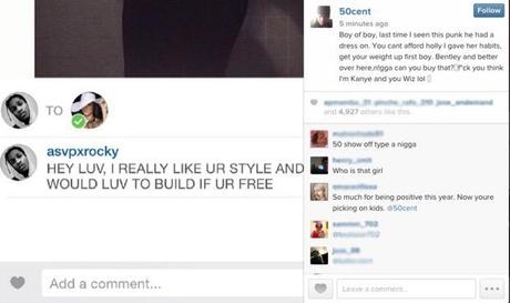 50 Cent Attacks A$AP Rocky On Social Media & A$AP Fires Back