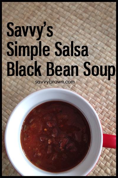 black bean soup, savvybrown
