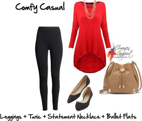 comfy casual leggings and tunic