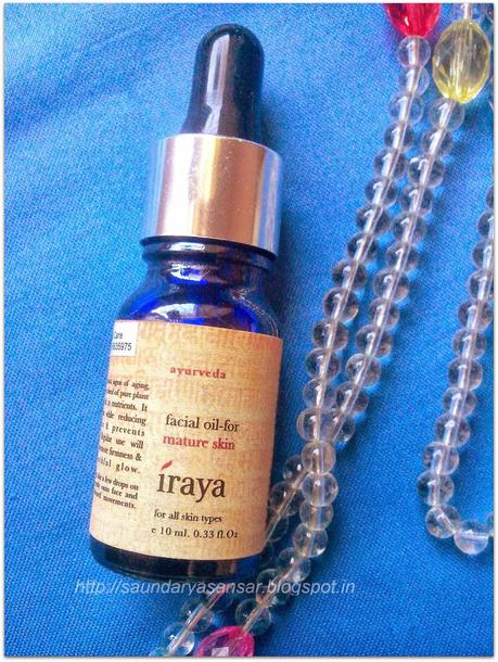 Facial Oil for Mature Skin from IRAYA...Review