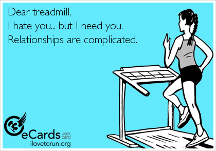 Treadmill Relationship #treadmill #ecard