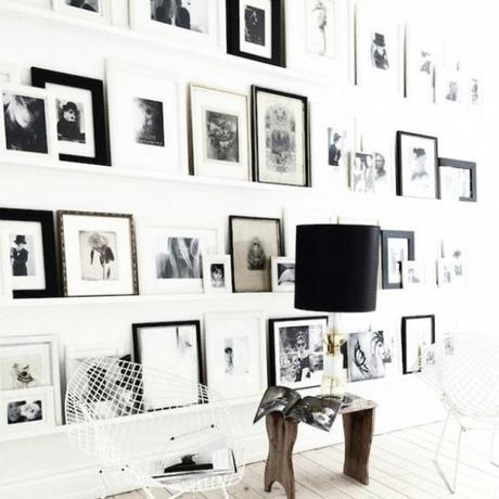 white apartment picture wall