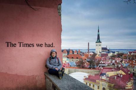 Me and Tallinn. Freezing my beep off again but in love with the city!
