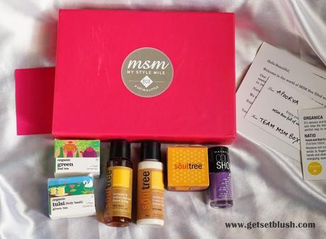 MSM Box - My Style Mile Box - January Edition