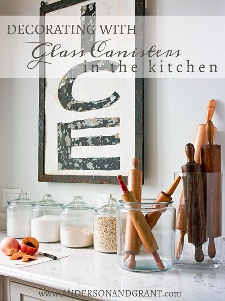 Decorating with Glass Canisters in the Kitchen