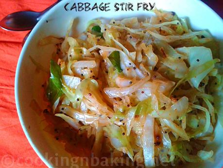 Cabbage Stir Fry
