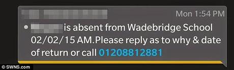 when a School wrongly sent messages to all parents !!!