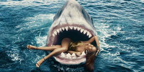 Rihanna Swims With Sharks In The Latest Issue Of Harper Baazar Rihanna Swims With Sharks In The Latest Issue Of Harper Baazar