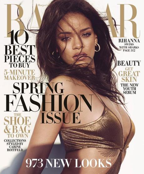Rihanna Swims With Sharks In The Latest Issue Of Harper Baazar Rihanna Swims With Sharks In The Latest Issue Of Harper Baazar
