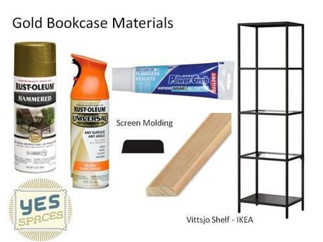 IKEA Hack: DIY a Stunning Gold Bookcase for Under $52