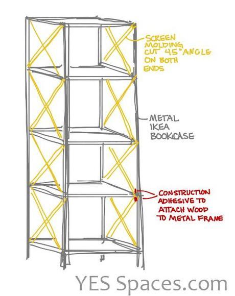 IKEA Hack: DIY a Stunning Gold Bookcase for Under $52