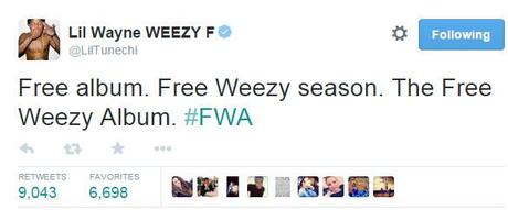 The “Free Weezy” Album Komin Soon According to Lil’ Wayne!