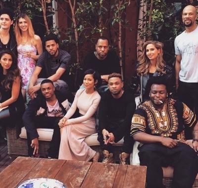 J. Cole Spotted at Artium Grammy Brunch