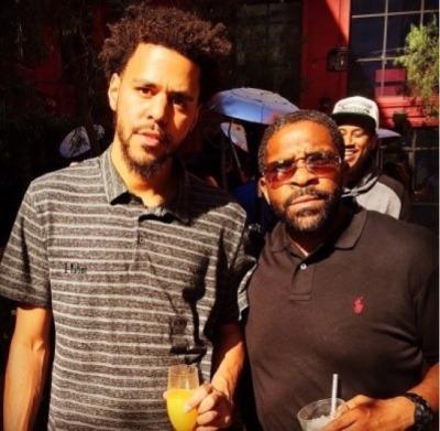 J. Cole Spotted at Artium Grammy Brunch