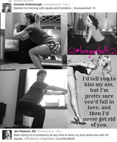 Love Your Butt Collage via Fitful Focus #loveyourbutt #vega #squatchallenge