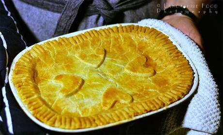 Gluten Free Beef brisket, carrot and celery pie - with a delicious pastry top