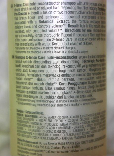 L’Oreal Professionnel X-Tenso Care Straight Nutri-Reconstructor Shampoo Review