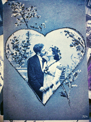 French Antique Valentine Postcard