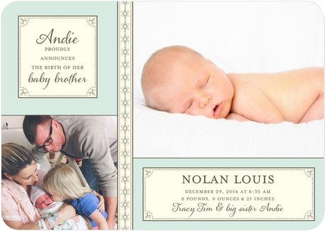 Nolan's Birth Annoucements