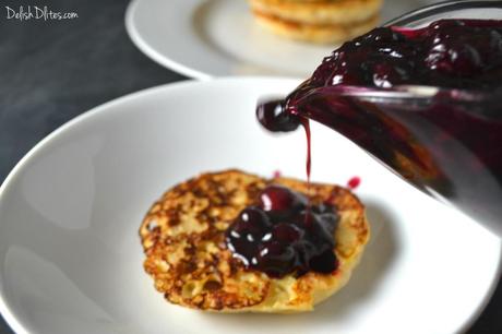 English Muffin French Toast with Blueberry Compote | Delish D'Lites 