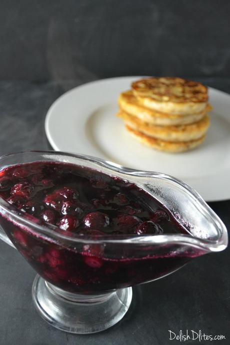 English Muffin French Toast with Blueberry Compote | Delish D'Lites 