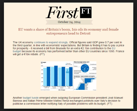 From the FT: Curated Lunchtime Fare