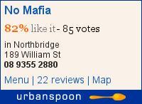 No Mafia on Urbanspoon