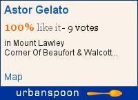 Astor Gelato on Urbanspoon