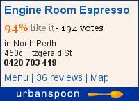Engine Room Espresso on Urbanspoon