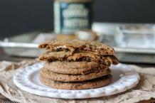 Cookie Butter Stuffed Soft Ginger Cookies