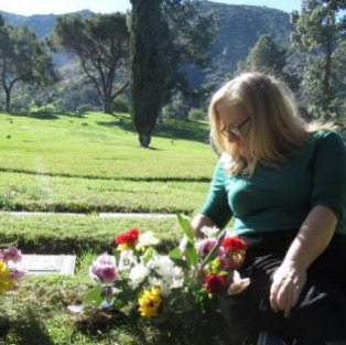 Forest lawn me with flowers