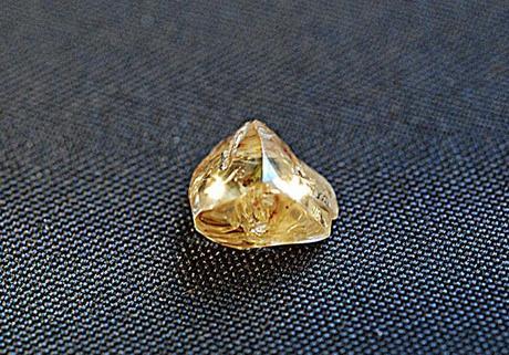 2.01-carat rough light yellow diamond found at the Crater of Diamonds State Park