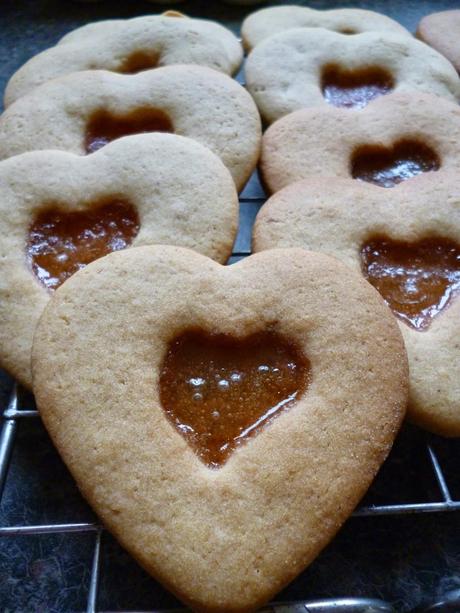 Heart shaped stained glass biscuits recipe
