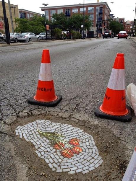 Artist Jim Bachor was fed up with the city of Chicago not filling in potholes, so he did something about it