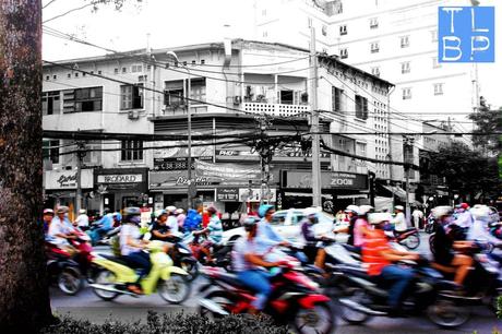 Crossing the road in Vietnam involves a whole new set of skills.