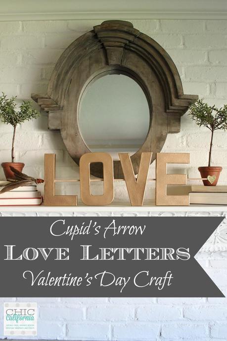 Paper Mache Love Letters: Valentine’s Day Craft Cupid's Arrow Love Letters Valentines Day Craft