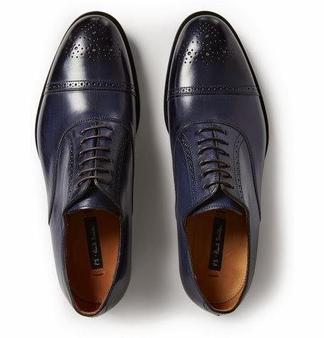 In The Navy:  Paul Smith Berty Leather Brogues