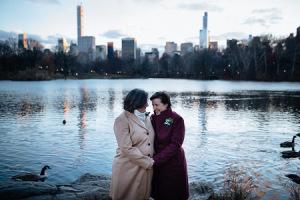 Elopement-NYC-Central Park-Lake Camilla Carol