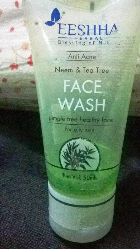 EESHHA HERBAL ANTI-ACNE NEEM & TEA TREE FACE WASH REVIEW