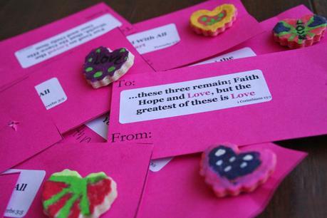 Salt Dough Valentine Magnets