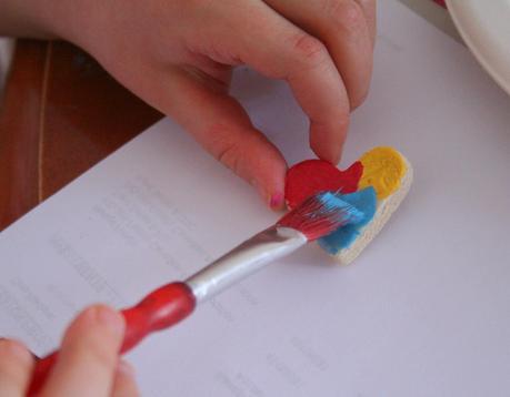 Salt Dough Valentine Magnets