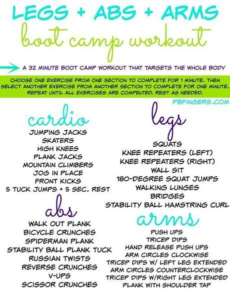 Legs Abs and Arms Boot Camp Workout