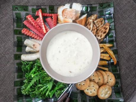 Cheese Fondue Desi Style with Pao Bhaji Masala - Get set for Valentine's Day