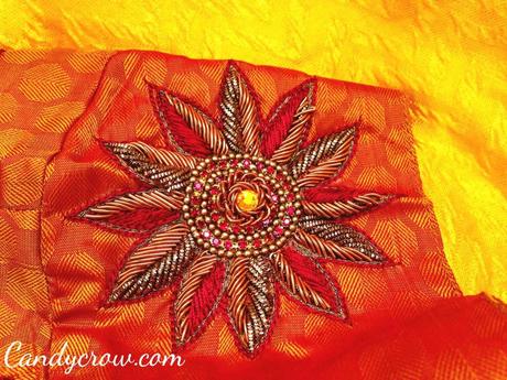 pothys silk saree blouse design