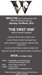 Justin Maule wild fig catering pop up Glasgow