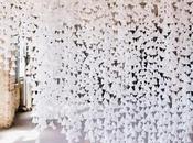 Wedding Idea–Wax Paper Backdrop